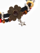 Браслет кожа «Цветок со звездочкой» хиппи, коричнево-чёрный, 6 см - Фото 3