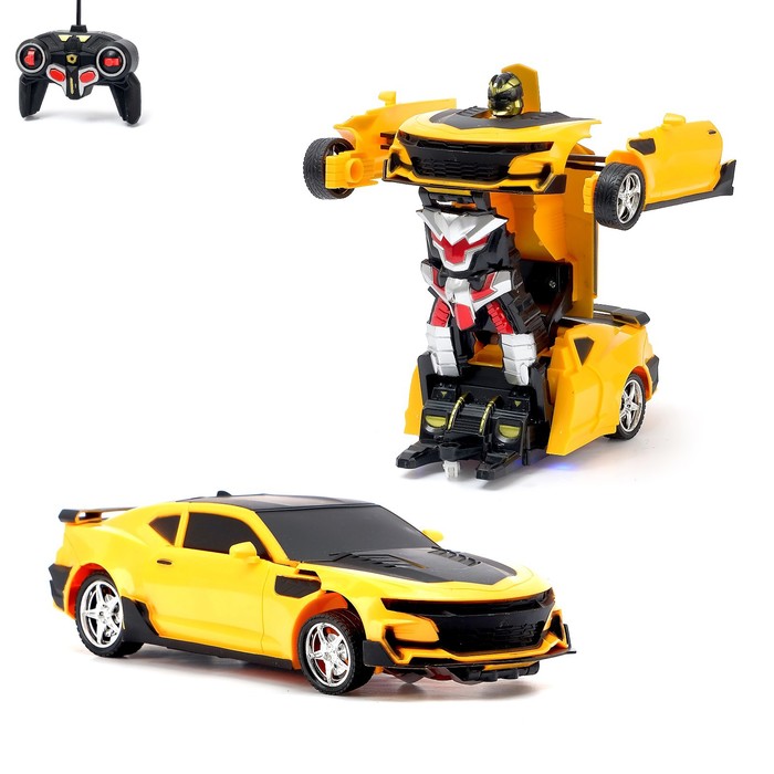 УЦЕНКА Робот радиоуправляемый «Автобот», трансформируется, световые эффекты, масштаб 1:18 - Фото 1