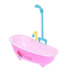 Игрушка «Ванна для кукол», с функциональным душем, цвета МИКС, уценка - Фото 2
