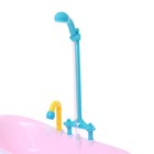 Игрушка «Ванна для кукол», с функциональным душем, цвета МИКС, уценка - Фото 3