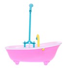 Игрушка «Ванна для кукол», с функциональным душем, цвета МИКС, уценка - Фото 4