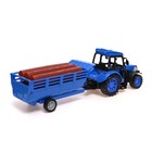 УЦЕНКА Трактор радиоуправляемый Автоград «Фермер», с прицепом, работает от аккумулятора, цвет МИКС - Фото 3