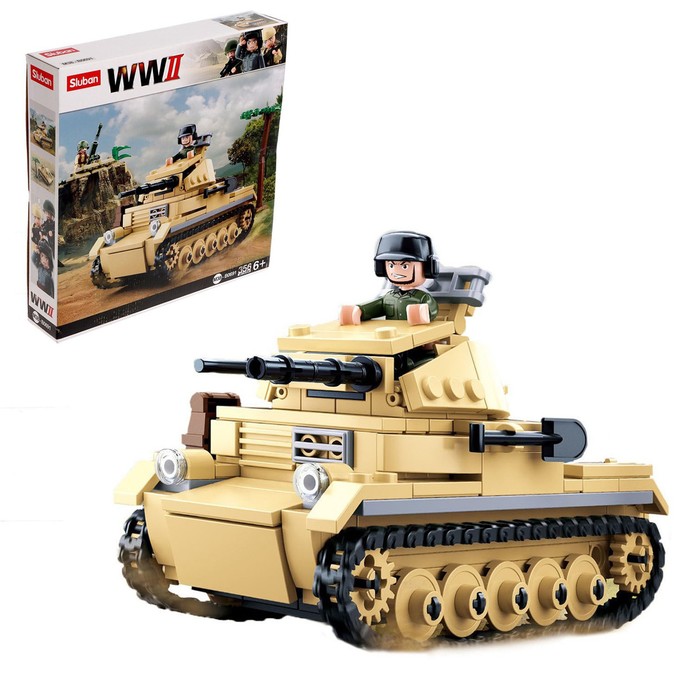 Уценка Конструктор Армия ВОВ «Танк PZ-ll», 356 деталей - Фото 1