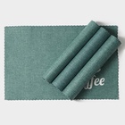 Салфетки сервировочные на стол Доляна Coffee, 4 шт., 44×29 см, бирюзовые - Фото 1