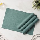 Салфетки сервировочные на стол Доляна Coffee, 4 шт., 44×29 см, бирюзовые - Фото 5