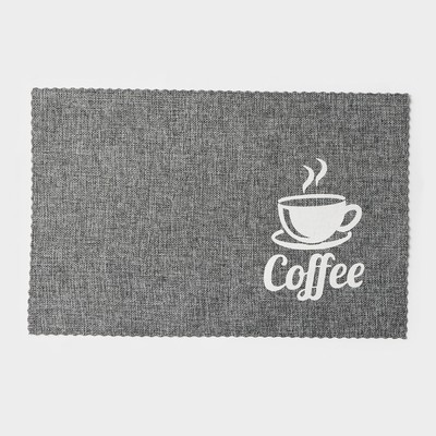Салфетки сервировочные на стол Доляна Coffee, 4 шт., 44×29 см, серые