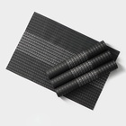 Салфетки сервировочные на стол Доляна «Сияние», 4 шт., 45×30 см, чёрные - Фото 6