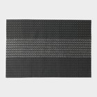 Набор салфеток сервировочных на стол Доляна «Сияние», 4 шт, 45×30 см, цвет чёрный - фото 4631268