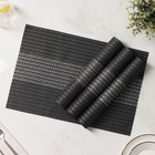 Салфетки сервировочные на стол Доляна «Сияние», 4 шт., 45×30 см, чёрные - Фото 2