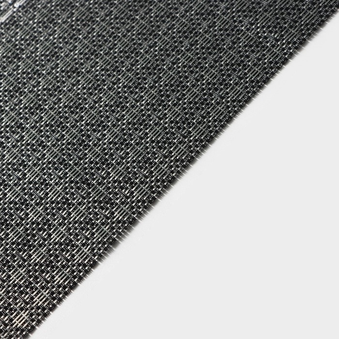 Набор салфеток сервировочных Доляна «Сияние», 4 шт, 45×30 см, цвет чёрный