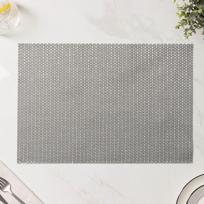 Салфетки сервировочные на стол Доляна Star, 4 шт., 45×30 см, серые