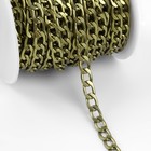 Цепочка для сумки, 7,8 × 11,1 мм, 10 ± 0,5 м, цвет бронзовый - Фото 2