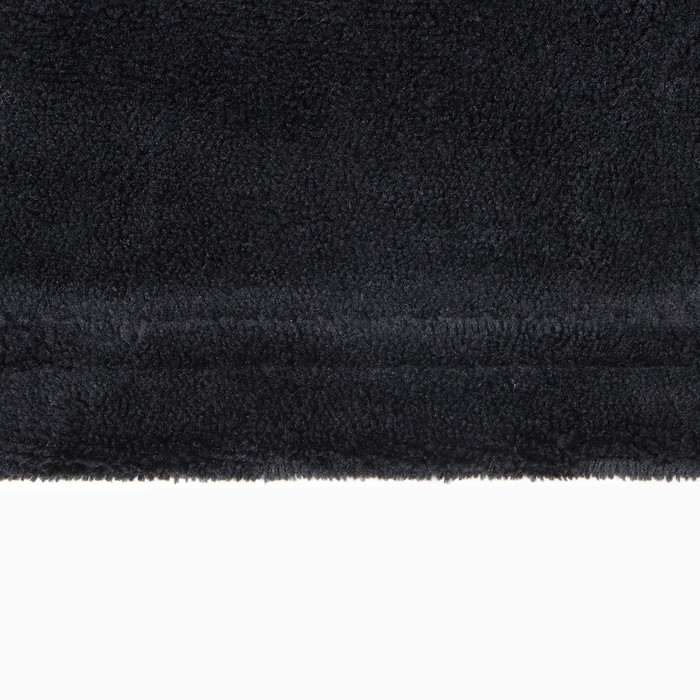 Плед Этель цв.черный 150*200 см,100% п/э, корал-флис 220 гр/м2 - фото 1907934238