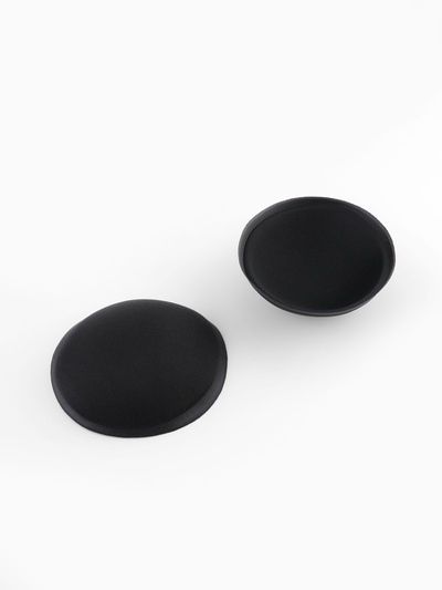 Чашки для бюстгальтера «Круг», L (48), d=14.5 см, пара, чёрные