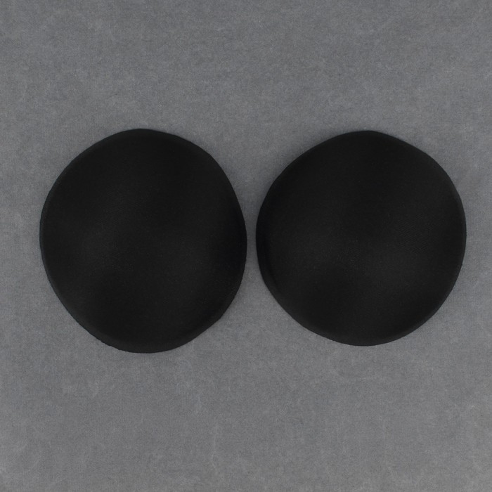 Чашки для бюстгальтера «Круг», L (48), d = 14,5 см, пара, цвет чёрный