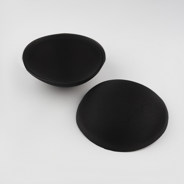 Чашки для бюстгальтера «Круг», 2XL (52), d = 16,5 см, пара, цвет чёрный - Фото 1