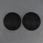 Чашки для бюстгальтера «Круг», 2XL (52), d = 16,5 см, пара, цвет чёрный - Фото 2