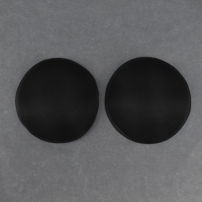 Чашки для бюстгальтера «Круг», 2XL (52), d = 16,5 см, пара, цвет чёрный