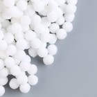 Помпоны для рукоделия «Бомбошки для творчества», набор 5000 шт., размер 1 шт. — 1 см, белые - Фото 3