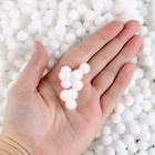 Помпоны для рукоделия «Бомбошки для творчества», набор 5000 шт., размер 1 шт. — 1 см, белые - Фото 4