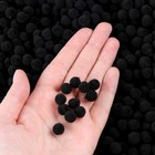 Помпоны для рукоделия «Бомбошки для творчества», набор 5000 шт., размер 1 шт. — 1 см, цвет чёрный - Фото 4