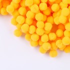 Помпоны для рукоделия «Бомбошки для творчества», набор 5000 шт., размер 1 шт. — 1 см, цвет жёлтый - Фото 3