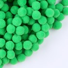 Помпоны для рукоделия «Бомбошки для творчества», набор 5000 шт., размер 1 шт. — 1 см, цвет зелёный - Фото 3