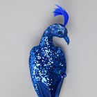 Фигурка - пушистик, декор на прищепке «Тропическая птица с пером павлина», 5.5×8×35 см, МИКС - Фото 5