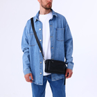 Сумка-клатч мужская на молнии, с карманами, 23×5×14 см, чёрная - Фото 2