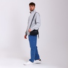 Сумка-клатч мужская на молнии, 2 наружных кармана, 23×5×14 см, чёрная - Фото 3