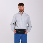 Сумка поясная на молнии, с карманами, 26×1×14 см, чёрная - Фото 9