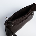 Сумка поясная на молнии, с карманами, 26×1×14 см, коричневая - Фото 6