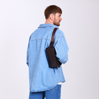 Сумка поясная на молнии, с карманами, 26×1×14 см, коричневая - Фото 8