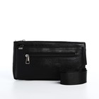 Сумка поясная на молнии, 3 наружных кармана, 26×1×14 см, чёрная - Фото 3