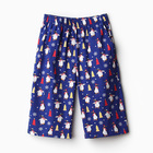 Комплект домашний мужской (футболка/шорты), цвет красный/синий, размер 48 - фото 806687133