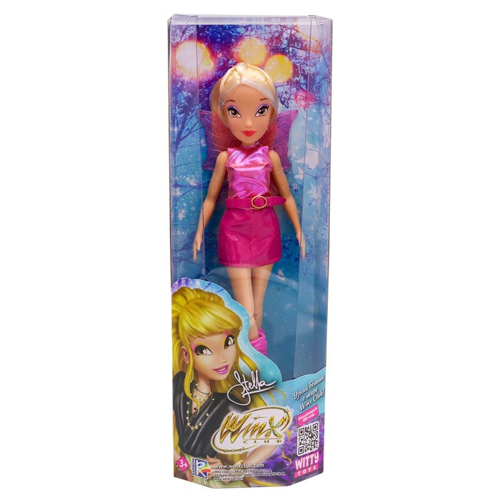 Шарнирная кукла Winx Club «Космическая Стелла», с крыльями, 24 см - Фото 1