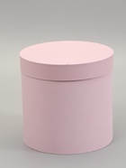 Коробка подарочная круглая, шляпная, пыльная роза, 23×23 см  (артикул 10165747)  большой выбор товаров оптом и в розницу по низким ценам с доставкой