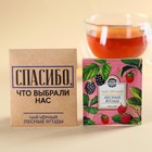 Чайный пакетик в крафт-конверте «Спасибо», вкус: лесные ягоды, 1,8 г. - Фото 1