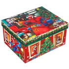 Коробка складная, с крышкой, "С Новым годом", 31 х 25,5 х 16 см, Человек-паук - фото 3310991