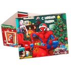 Коробка складная, с крышкой, 31 х 25,5 х 16 см "С Новым годом", Человек-паук - фото 7879029