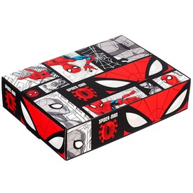 Подарочная коробка, складная, 21х15х5 см, Человек-паук (комплект 2 шт)
