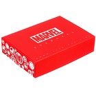 Коробка складная, красная, 21 х 15 х 5 см "MARVEL", Мстители - фото 11587723