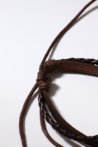 Браслет кожа «Хиппи» бусина, коричневый, d=6 см - Фото 7