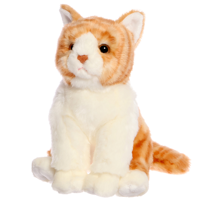 Мягкая игрушка «Котик рыжий полосатый» сидячий, 25 см