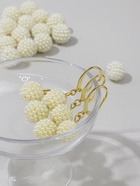 Бусины пластиковые «Жемчуг», шарик, d=1 см, набор 10 г, белые - Фото 4