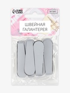 Пуллер для молнии, на липучке, светоотражающий, 5×0.8 см, 10 шт., серый - Фото 7