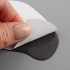 Набор заплаток для ремонта подпяточников обуви, из кожзама, клеевые, 6 шт., чёрный - Фото 7