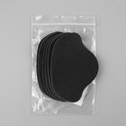 Набор заплаток для ремонта подпяточников обуви, из кожзама, клеевые, 6 шт., чёрный - Фото 9