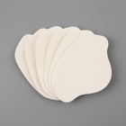 Набор заплаток для ремонта подпяточников обуви, из кожзама, клеевые, 6 шт., белый - Фото 5