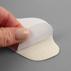 Набор заплаток для ремонта подпяточников обуви, из кожзама, клеевые, 6 шт., белый - Фото 7